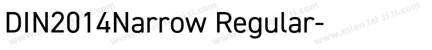 DIN2014Narrow Regular字体转换